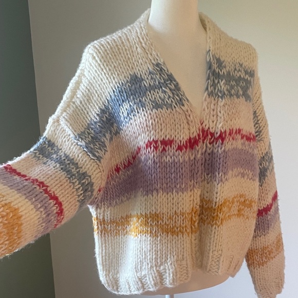 Anthropologie Multicolor Knit Cardigan - Picture 3 of 9